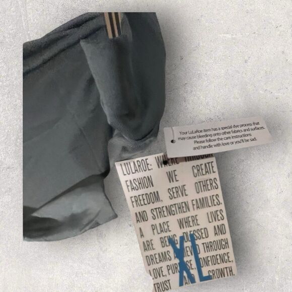 Lularoe Bella Wrap Skirt XL NWT Gray Solid HTF Unicorn Ruffle Casual Skirt - Picture 3 of 9